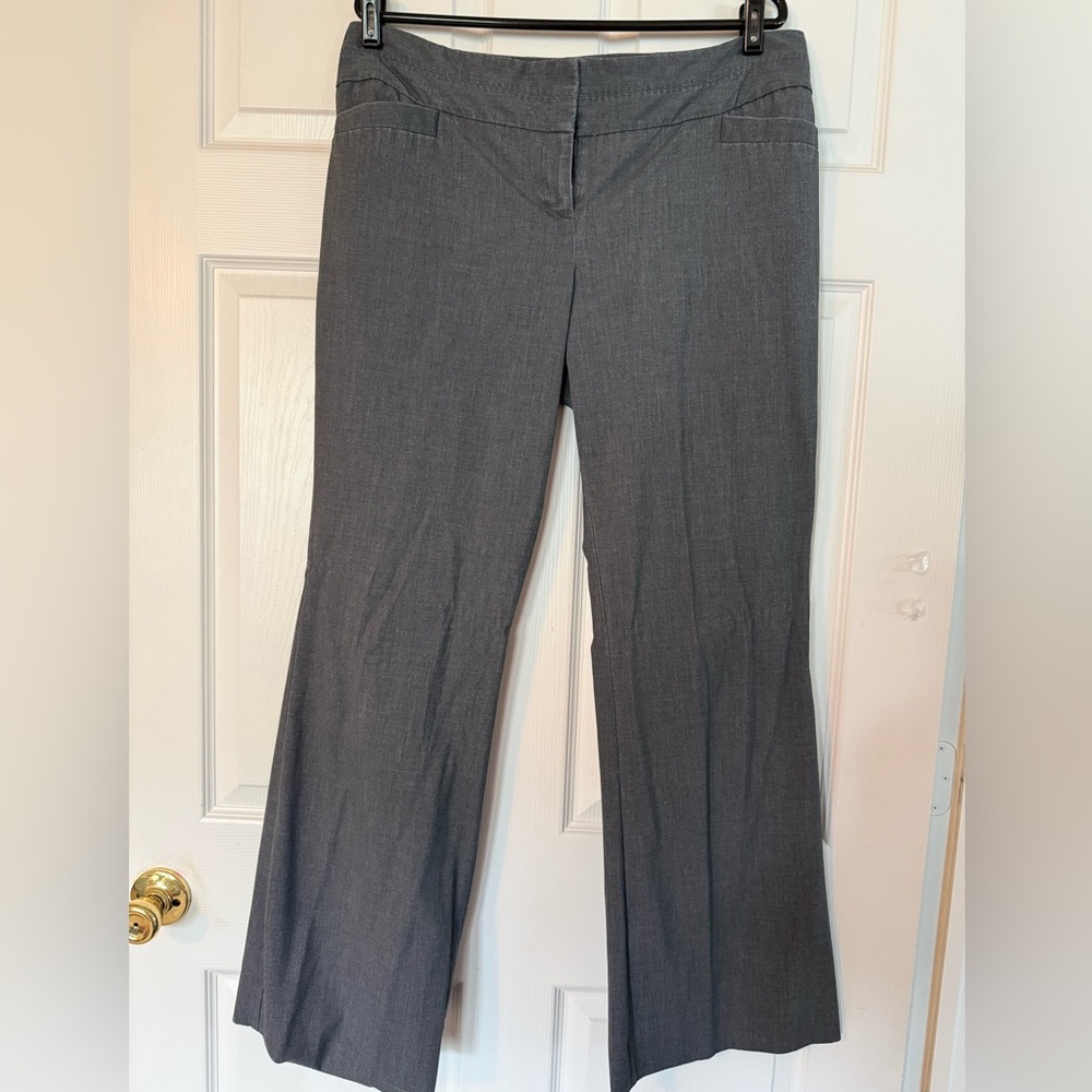The Limited Women's Wide Leg Dress Pants in Charcoal Gray